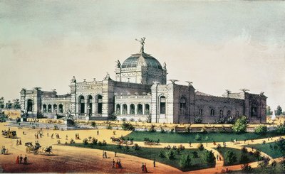 Kunstgalerij, Grand United States Centennial Exhibition, Fairmount Park, Philadelphia, 1876 door American School